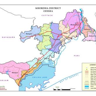 Khordha District Map